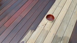 Semi-transparent deck stain by Finish Masters