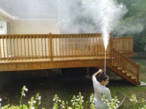 Deck Power washing and deck cleaning, deck restoration by Finish Masters