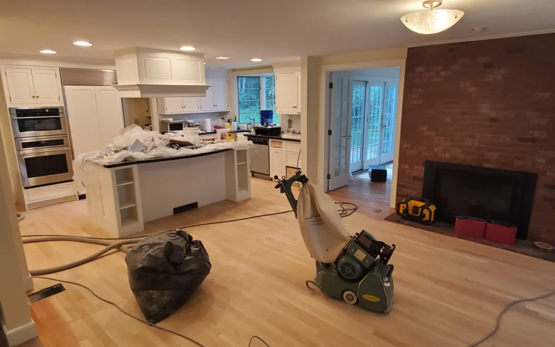 Weston, MA Kitchen Remodel: Cabinet Refinishing, Hardwood Floors & Open-Concept Renovation