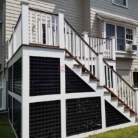 Transforming outdoor spaces with professional deck painting and staining services. Quality craftsmanship for a durable finish. Exterior deck painting and staining by Finish Masters Construction & Painting.