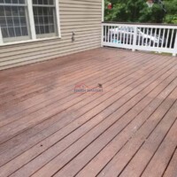 Deck refinishing project by Finish Masters Construction & Painting. Professional deck refinishing by Finish Masters Construction & Painting.