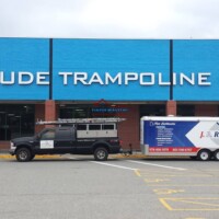 Finish Masters completed painting and construction work at Altitude Trampoline Park storefront. Commercial building painted by Finish Masters Construction & Painting.