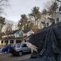 Construction and painting work on residential homes.